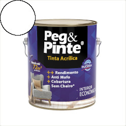 TINTA ACRÍLICA PEG E PINTE BRANCO 3,6L EUCATEX